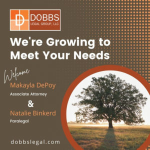 Dobbs Legal Group - New Employee Announcement